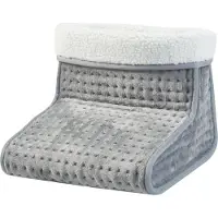En.casa Elektrische voetenwarmer Bari 26x30x30 cm 100W grijs