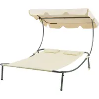 Casa.pro Ligbed Avigliano tweepersoons 200x173x146 cm antraciet en beige