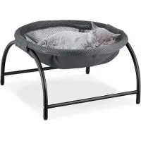 Relaxdays katten hangmat - met pootjes - kattenmand op hoogte - 25 x 44 x 42 cm - zacht kattenbed