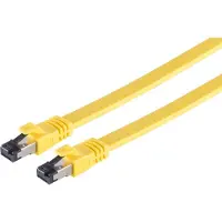 S-Conn Patchkabel CAT 8.1 flach LSZH gelb 5,0m