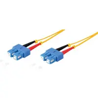 S-Conn Duplex Patchkabel SC/SC 9/125µ, OS1/OS2 gelb 15m
