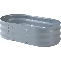 Casa.pro Plantenbak Alfedena bloembak 90x50x25 cm ovaal antraciet