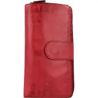 Jack kinsky Nelson Portemonnee RFID Leer 18,5 cm rood