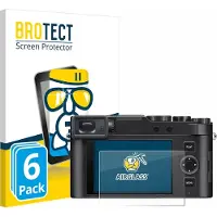 BROTECT Screenprotector 6 Stuks voor Leica D-Lux 8 Beschermglas transparant