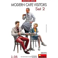 Other Modelbouwpakket Militaire voertuigen - 38090 Moderne Cafébezoekers Set 2 - 3 Figuren Plastic - 1:35 - Modelbouw