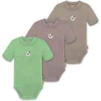 Normani Rompertje/body 'Tihoi' beige / groen / pink / wit