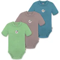 Normani Rompertje/body 'Tihoi' blauw / grijs / groen / wit