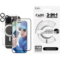CARE by PanzerGlass CARE by  PG 3-in-1 Protection B1326+2854+1282 Screenprotector (glas) Apple iPhone 16 Pro 1 stuk(s) Anti-vingerafdruk, Krasvast