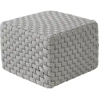 Beliani NALLI - Buitenpoef - Grijs - Synthetisch materiaal