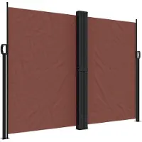 vidaXL Windscherm uittrekbaar 180x1000 cm bruin
