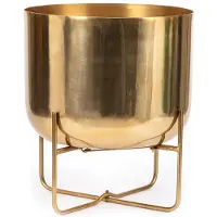 Bazar Bizar The Brass Planter on Stand - Brass - XL