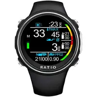 Ratio Idive Color Tech+ Dive Computer Zwart
