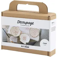 Creativ Company CC Mini Hobbyset Decoupage Mosselschelpen Lichtroze