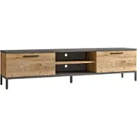 En.casa Tv-meubel Lempäälä 160x35x39cm eiken rustiek en antraciet