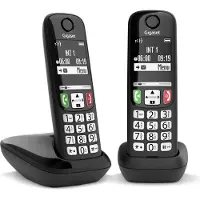 Gigaset E270 Duo DECT-telefoon Nummerherkenning Zwart