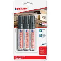 Edding 500 permanent marker blister van 3 zwart
