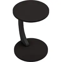 En.casa Bijzettafel Holeby rond 56xØ38 cm zwart mat []
