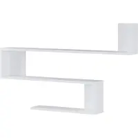 En.casa Wandplank Kitee 120x14,5x71,5cm wit