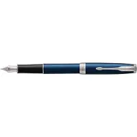 Parker Sonnet vulpen | blauw gelakt met palladium trim | medium punt | geschenkverpakking