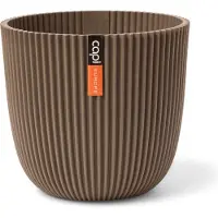 Capi Europe Bloempot Groove Taupe D 13 H 12 Cm