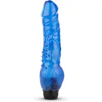 Easytoys - Vibe Collection Jelly Infinity - Realistische Vibrator - Blauw - 54 mm