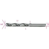 Stanley Spiraalboren, korte uitvoering HSS volledig geslepen glimmende afwerking 412 9,50 - 004120142