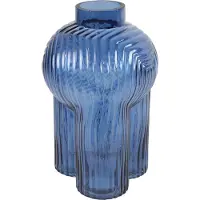 Countryfield Vaas ro Ledger L d.blauw