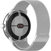 Strap-it Milanees bandje geschikt voor Google Pixel Watch 5 (41 mm) / 4 (41 mm) / 3 (41 mm) / 2 / 1 - Zilver