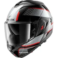 Shark Oxo Sikter Zwart Chrome Zilver KUS Systeemhelm Maat XS
