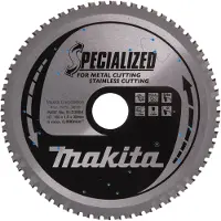 Makita Cirkelzaagblad RVS/Staal 185x30x1,6mm 64T 0G - B-33984