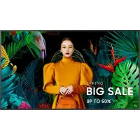 Samsung QH55C Large Format display Energielabel: G (A - G) 139.7 cm (55 inch) 3840 x 2160 Pixel 24/7 Geïntegreerde luidspreker