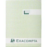 Exacompta notitieboek A4 linnen kaft zwart, geblokt, 110 g/m² mat getint, gepagineerd, 100 vel, paperback