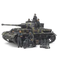 Tamiya Modelbouwpakket Militaire voertuigen - 25209 Panzerkampfwagen IV Ausf G. Early Production - Motorcycle Eastern Front Plastic - 1:35 - Modelbouw