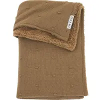 Meyco Baby Mini Knots teddy ledikant deken - toffee - 100x150cm - 2.0 TOG