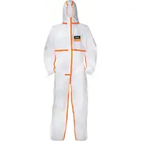 Uvex 9837514, wegwerpbeschermingspak 4B, wit/oranje, maat 3XL