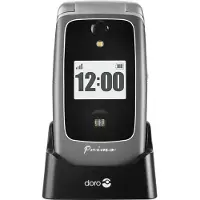 Doro Senioren mobiele telefoon Primo 418 van , SOS-toets, val sensor, binnen &amp; buiten locatie functie, cardio meting, camera, WiFi/GPS/Bluetooth, met oplaadstation