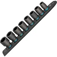 Hazet SmartRail · Flexibele kunststof opsteekstrip 900S-SR/8 · 1/2 inch (12,5 mm) vierkant hol · Buiten-zeskant-tractieprofiel · 8-delig · 13 · 17 · 18 · 19 · 21 · 22 · 24 · 27