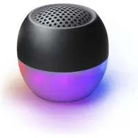 Boompods Getijde Ronde Luidspreker Soundflare Zwart (5 h, Oplaadbare batterij), Bluetooth luidspreker, Zwart