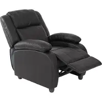 Mendler TV fauteuil Lincoln, kunstleer ~ zwart