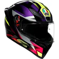 AGV K1 Z Fastlap Integraalhelm Zwart/Pink/Lila XS, unisex