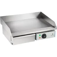 Royal Catering Elektrische bakplaat - 55 cm - glad - 1 x 3.000 W