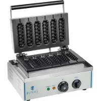 Royal Catering Wafelijzer - 1.550 watt - stick - maïshond