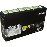 Lexmark C734A1CG Toner Cyaan