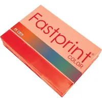 Quantore Kopieerpapier Fastprint A4 80gr felrood 500vel | 5 stuks