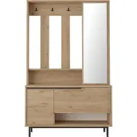 En.casa Halmeubel Vesanto halkast 178x112x35,5 cm eikenkleurig en zwart []
