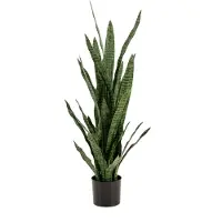 Huismerk Kunstplant Sansevieria Groen - 115 cm hoog