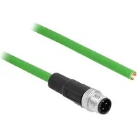 DeLOCK M12 4-pins D-gecodeerd - 4-aderig open eind netwerkkabel - Profinet / TPU PUR - 5 meter