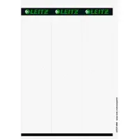 Leitz Map accessoires, Rugetiket voor hangmappen, 61 x 279 mm lang, breed, grijs, geschikt voor LEITZ hangmappen of