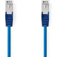 Nedis Netwerkkabel CAT5e | SF/UTP | RJ45 mannelijk | RJ45 mannelijk | 20,0 meter | Rond | PVC | Blauw | Met markering