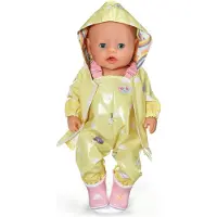 Baby Born Deluxe Regenpak, 43 cm (geel/roze)